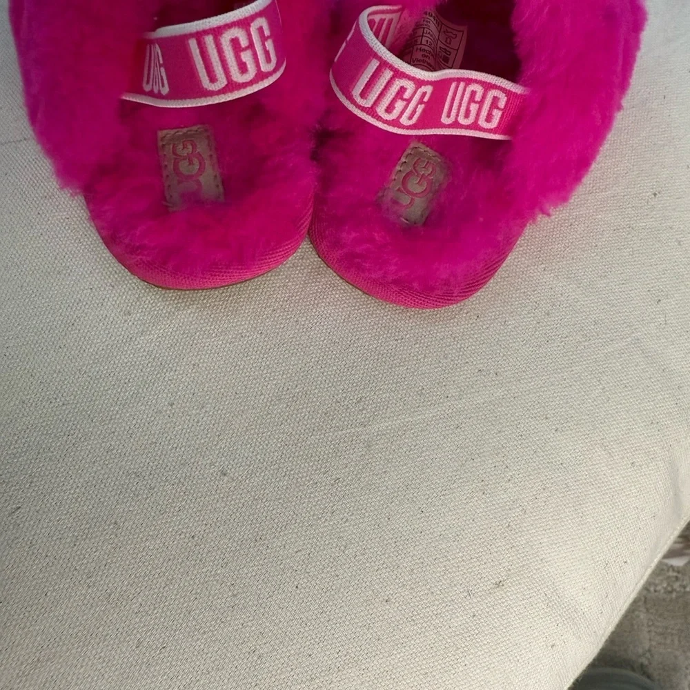 UGG Baby Fluffy Pink Slippers